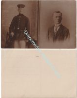 Germany WW1 Portrait Photo German Officer in full Dress Uniform, Before and After Commission
