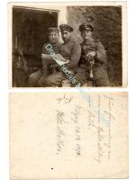 Germany WW1 Photo NCOs Bavarian Sergeant, Sword, Iron Cross Ribbon, Dated 1914