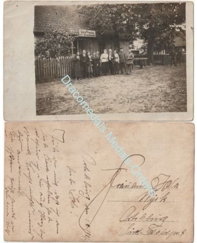 Germany WW1 Photo Guest House Tenants, Soldiers, 1921