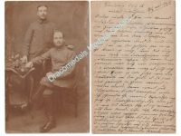 Germany WW1 Photo Brothers in Uniform, German NCO & Soldier, 1918