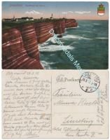 Germany WW1 Postcard Helgoland (Heligoland), West Coast During a Storm, 1917