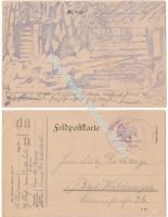 Germany WW1 Field Postcard Feldpost Stamp Prussian Infantry Battalion Durren, Landsturm (Territorial Army)