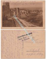 Germany WW1 Propaganda Postcard Montfaucon, Feldpost Stamp Fussartillerie (Foot Artillery) Regiment Encke, 2nd Battery, 1917