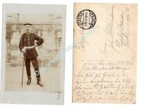 Germany WW1 Photo Hussar with Sword Prussian 2nd Westphalian Cavalry Regiment Nr. 11