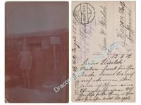 Germany WW1 Photo German NCO, Sergeant, Trench Command Post, Feldpost 17th Infantry Regiment, 1917