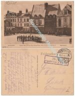 Germany WW1 Propaganda Postcard, Chauny, Band Leib Grenadier Regt King Friedrich Wilhelm III, Feldpost 1915, Fuhrpark-Kolonne 2, 54th Infantry Division