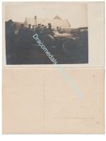 Germany WW1 Photo, German Flag Officer in Staff Car, Field Inspection or Visit