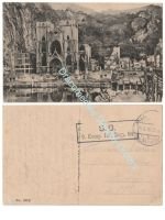 Germany WW1 Postcard, Dinant Ruins 1915, Feldpost 84th Infantry Regiment, 54th Division