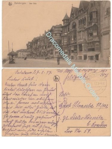 Germany WW1 Propaganda Postcard Duinbergen, 102nd Reserve Infantry Regiment, 1917