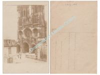 Germany WW1 Propaganda Postcard, Laon Cathedral in Occupied France