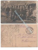 Germany WW1 Group Photo Addressed to SMS Lützow Sunk at Jutland 3 Days Later, 1916, 23rd Landwehr Infantry Regiment, Feldpost 24th Division
