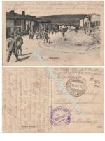 Germany WW1 Propaganda Postcard Argonne, Feldpost Wurttemberg 131st Engineer Battalion, 27th Infantry Division, 1915
