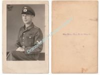 Germany WW2 Portrait Photo of a Wehrmacht Sergeant, Black Wound Badge, Eastern Front Medal 1941-42 Ribbon Bar