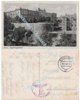 Germany WW2 Postcard Kassel Palace, Field Post Stamp 1942
