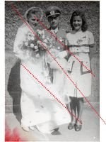 Germany WW2 Wedding Family Photo, Wehrmacht Infantry Officer,  Iron Cross, NSDAP Long Service, Sudetenland Medal on Large Bar, Silver Wound & Sports Badge