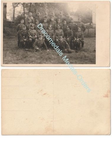 Germany WW2 Group Photo Wehrmacht Officers, NCOs, Soldiers, Iron Cross, Ribbon Bar