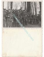 Germany WW2 Group Photo Wehrmacht Infantry Platoon, German NCO Corporall, Soldiers, M35 helmet, K98 Mauser Rifle
