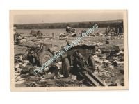 Germany WW2 Photo Destroyed British Artillery, 37mm Bofors (M1936), 6pdr Anti-Tank Guns, 317th Grenadier Regt Blitzkrieg in France Belgium 1940
