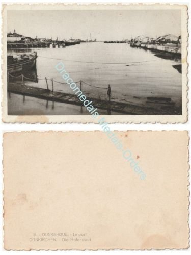 Germany WW2 Propaganda Photo Dunkirk Port 1940 Before the German Invasion