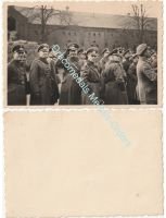 Germany WW2 Photo German Wehrmacht Officers in Greatcoats during Ceremony