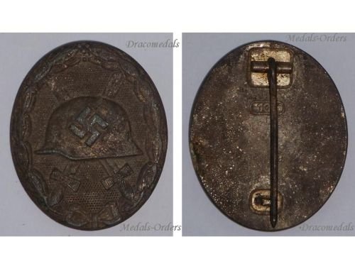 Germany WW2 Silver Wound Badge 1940 1945 Maker 107 