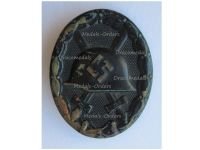 Germany WW2 Black Wound Badge Light Metal Alloy Type (Non Magnetic)