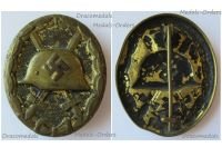 Germany WW2 Gold Wound Badge 1939 2nd Type Hollow Version Non Ferrous (Non Magnetic)