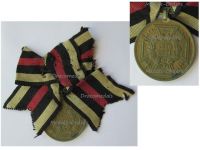 Germany Prussia Commemorative Medal for the Franco-Prussian War 1870 1871 in Bronze for Combatants from Captured Cannons, Ribbon for Female Recipient