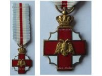 Greece Hellenic Red Cross Decoration of Honorary Distinction 1956 Gold Cross 2nd Class by Kelaides MINI