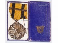 Greece WW1 Medal Military Merit 1916 1917 4th Class for Captains with Bar 1940 for WW2 Outstanding Acts Boxed