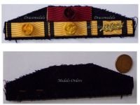 Greece WW2 Ribbon Bar of 4 Medals (Order of George, Phoenix Military, Civil Division Officer,  Military Merit Medal 1st Class) of a Brigadier General