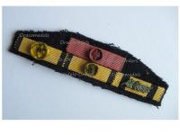 Greece WW2 Ribbon Bar of 4 Medals (Order of George, Phoenix Military & Civil Division Officer, Military Merit Medal 3rd Class) of a Lt Colonel