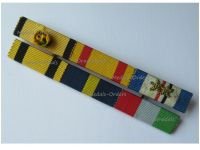 Greece WW2 Ribbon Bar of 6 Medals (Order Phoenix Officer, RHN Hellenic Navy Cross 1940 1944, Naval Operations Star 1945. Outstanding Acts Medal)