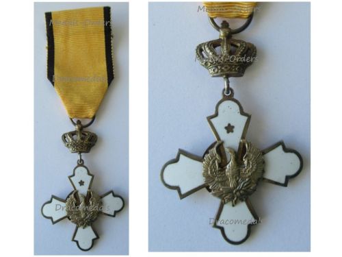 Greece WW2 Royal Order of the Phoenix Officer's Gold Cross King Paul's Issue 1947