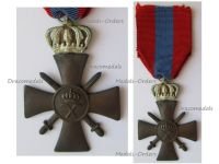 Greece WW2 War Cross of Military Merit 1940 2nd Class with Silver Crown 1st Type