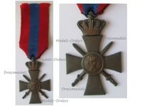 Greece WW2 War Cross of Military Merit 1940 3rd Class with Bronze Crown 2nd Type for Officers