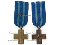 Italy WW1 Cross for War Merit with Bronze Crown Maker Marked M
