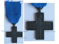 Italy WW2 Cross for Military Valor Al Valore Militare 1943 in Zinc
