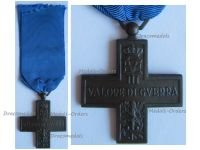 Italy WW2 Cross for War Valor Valore Di Guerra 1943 Type C