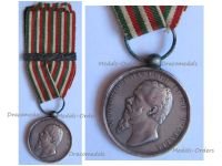 Italy Wars of Italian Independence Commemorative Medal 1859 with Clasp 1866 by Canzani