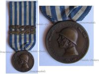 Italy WW1 Italian Unification Commemorative Medal for the War of 1915 1918 Merchant Navy Type with 2 clasps 1915 1916 by Johnson