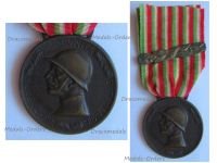 Italy WW1 Italian Unification Commemorative Medal for the War of 1915 1918 with Clasp 1916 by Sacchini 