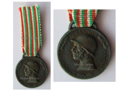 Italy WW1 Italian Unification Commemorative Medal for the War of 1915 1918 MINI
