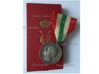 Italy Silver Memorial Medal of the Italian Royal House 1902 by Speranza & the Regia Zecca Boxed
