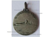 Italy RN Trieste Heavy Cruiser Patriotic Medal 1926 Silver 800 by Ferrea