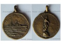 Italy RN Trento Heavy Cruiser Patriotic Medal 1927 by Johnson