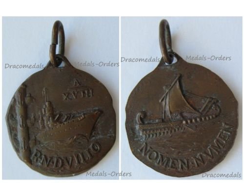 Italy WW2 RN Caio Duilio Battleship Patriotic Medal 1940