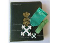 Italy WW1 Order of Saint St Maurice & Lazarus Knight's Cross Boxed Set with Miniature
