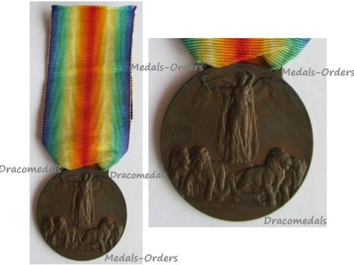 Italy WW1 Victory Medal by Johnson Official Type 2