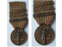 Italy WW2 Commemorative Medal 1940 1943 with 3 Clasps 1940 1941 1942 1st Type